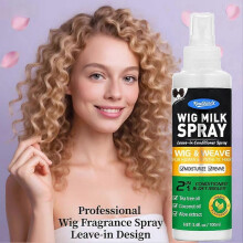 (1set, 100ml with towel) KineShineX Wig Detangling Spray - Instant Smoothness, Frizz Control