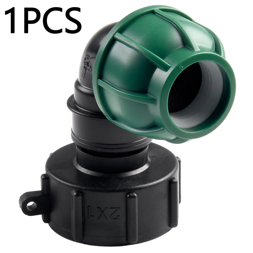 Ibc Tank Fitting S60x6 To Mdpe Elbow Valve Adapter 20Mm 9314556096242