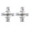 2 par multifunksjonelle metallknapper, avtakbare knapper, gardinknapper 2