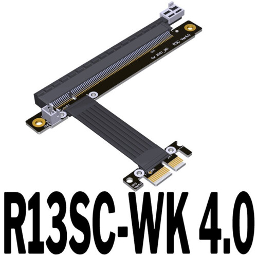 PCIe Riser Card PCI-E 4.0 X16 to X1  Card Extension Cable GPU WK Riser Adapter 35CM for   Computer 2