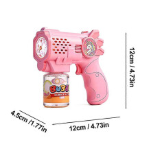 (1pcs, Yellow) Electric Bubble Gun - Automatic Bubble Machine with Lights for Kids