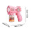(1pcs, Yellow) Electric Bubble Gun - Automatic Bubble Machine with Lights for Kids 1