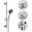 Adjustable Shower Holder Bracket for 18-25 mm Handheld Shower Heads, Polished Chrome Replacement Mount 4