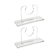 2 Stück Lacrosse-Stick-Wandhalterung, Klare Acryl-Hockey-Stick-Wandhalterung, Eishockey-Sticks-Display-Rack