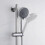 Adjustable Shower Holder Bracket for 18-25 mm Handheld Shower Heads, Polished Chrome Replacement Mount 3