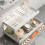 Scalable Pull-Out Kitchen Storage Rack with Slide Rails for Tray Organization 6