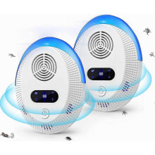 Repellente a ultrasuoni per zanzare, dispositivo elettrico da interno contro insetti, efficace contro mosche, formiche, ragni e scarafaggi, sicuro per