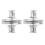 2 par multifunksjonelle metallknapper, avtakbare knapper, gardinknapper 1