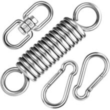 Hängematten-Aufhängeset, Robuster Drehbarer Aufhängehaken für Hängesessel, Schaukelstühle, Verandaschaukeln und Gartenmöbel