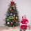Red Christmas Decor Set bows balls bell pinecone gift box 1