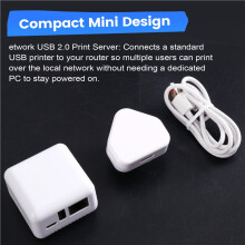 NP330N Network Print Server USB 2.0 LAN Print Sharing Network USB 2.0 Print Server for Android PC Printer UK Plug