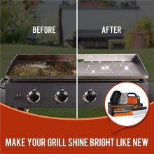 1 Set Grillreinigingskit Flat Top Grillreinigingskit met Grillschraper Grillstenen en Borstel Gemakkelijk Te Verwijderen Vlekken