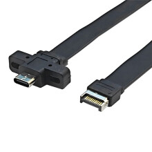 Connectors USB 3.2 Front Panel Extension Cable,GEN2x2 Baffle Cable TYPE-E to Chassis Type-C Front C Female 10G/20Gbps B