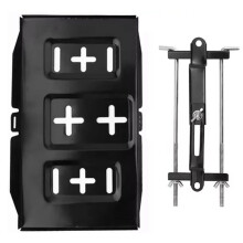 Universal Battery Hold Down Tray Corrosion-Resistant Steel Storage Battery Holder Adjustable Bracket Clamp Battery Tray