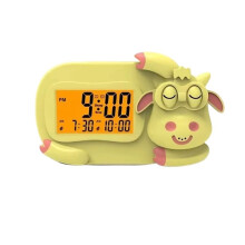 Kids Alarm Clock with Sleep Training Light, Voice Recorder,Dual Alarms, Night Light, Child Lock for Girls & Boys EU Plug