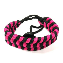 Paracord Bracelet Adjustable Purple Black