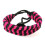 Paracord Bracelet Adjustable Purple Black 1