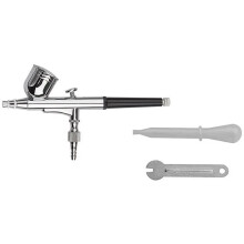 -Airbrush-Sprühpistole mit Schwerkraft-Doppelwirkung, Nagellack-Sprühpistole, Make--Farben-Set, Gesichtstattoo-Kunst,