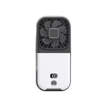F30PRO Faltbarer Hänge-Nackenventilator Kühlung Desktop Kühlung Handheld USB Ventilator Camping Leise Ventilator Schwarz-Weiß