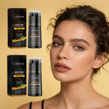 (Brown) Polygonum Multiflorum Herbal Hair Dye Shampoo Nourish Repair Roots Boost Vitality Instant Dye Shampoo