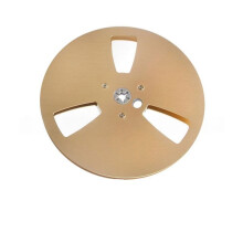 1/4 7 Inch Takeup Reel Empty Take Reel 3 Hole Wind Holes Open Reel Audio Tape Empty Reel for Reel to Reel Gold