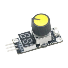 3-24V PWM Speed Controller Module Real- Speed Percentage LED Display Built-in Starts Stop PWM Frequency