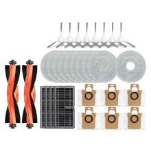 30 Stück für Mijia M30S D103CN Robotersauger Ersatzteile Verbrauchsmaterial Hauptseitenbürste Filter Wischtuch Zubehör