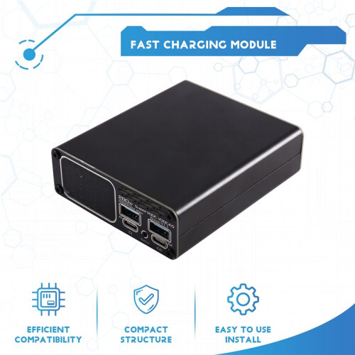 XT90/XT30 Boost Svooc Full Protocol Fast Charging, Desktop Fast Charging PD3.1/28V5A/280W Two Independent Outputs 1