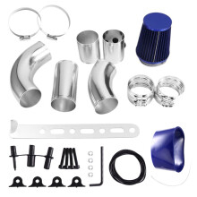 76 mm 3" Universal-Kaltluftansaugsystem für Autos mit Luftfilter, Aluminium-Ansaugrohr-Schlauch-Modifikationssatz, Blau