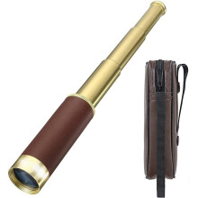 Telescopio Monocular de Bolsillo Retro Pirata 25x30 con Zoom, Plegable, para Niños, Ideal para Aventuras Al Aire Libre y Acampada, 1 Unidad