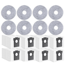 16 Stück Staubbeutel für Bot X50 Ultra X40 Ultra L40 Ultra X30 Ultra L10s Pro Ultra S30 Pro Ultra Zubehör Wischmopp-Tuch