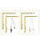 Retractable Dowsing Rod + Cone Pendulum Kit Metal Dowsing Rod for Water Treasure Finding Tools B 2