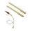 Retractable Dowsing Rod + Cone Pendulum Kit Metal Dowsing Rod for Water Treasure Finding Tools B 5