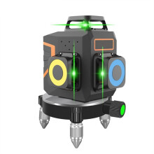 Tragbares, Selbstnivellierendes 3D-Laser-Nivelliergerät mit 360-Hochpräzision, 12 Linien und Grünem Lasermesswerkzeug
