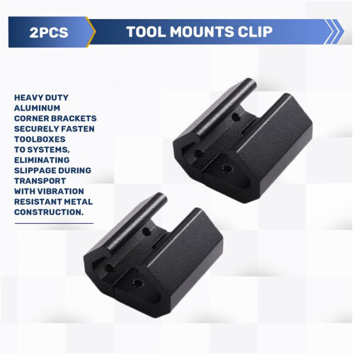 Universal Packout Rail Adapter Mounts-Side  Packout Rail Corner Rail Clip for  Packout System Rails 1