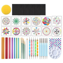 Mandala Dotting Tools Painting Kit for Nail Stone Mandala Arts Drawing Home Decor Activity Mothers Day Gift
