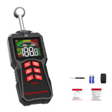 Pinloses Feuchtigkeitsmessgerät Digitales Hygrometer Holz Wand Baustellenmaterial Feuchtigkeitsdetektor mit Alarm LCD-Anzeige