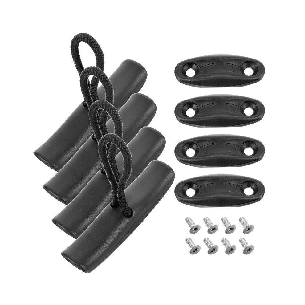4Set Ergonomic Kayak Carry Handles With Anti-Skid Braided Cord For Marine Boat Canoe 6031754785886