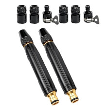 High-Pressure Power Washer Nozzle with Connector Set, Spray Modes for Car, Yard, and Pet Cleaning (2-Pack)