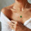 Women's Clavicle Necklace Simple Acrylic Pendant 7