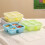 Set cutie prânz Crăciun cu separatoare suprapuse, 3 piese 4