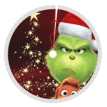 Grin-Ch Christmas Tree Skirt 48 Inch Rustic Holiday Decor