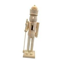 Figurines Casse-Noisette en Bois Almencla, Ornements Casse-Noisette en Bois Brut, 38 cm, Figurine Casse-Noisette à Faire Soi-même pour Décoration