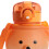 Μπουκάλι νερού Niovtt Bear Straw - 800ml με ντεγκραντέ λουράκι (Πορτοκαλί μπλε) 2