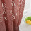 Sheer Pink Jacquard Curtains Farmhouse Style 2-Panel Set 6