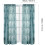 Sheer Pink Jacquard Curtains Farmhouse Style 2-Panel Set 8