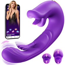 Womens G-Spot Vibrator Sex Toys AI Tongue Licking