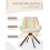 (Ivory, Set of 2) Swivel Dining Chairs with Velvet Fabric, Armrests, Ergonomic Backrests - GOEURVANT 11