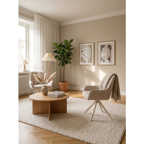 (Beige, Set of 2) GOEURVANT Dining Chairs 1
