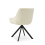 (Ivory, Set of 2) Swivel Dining Chairs with Velvet Fabric, Armrests, Ergonomic Backrests - GOEURVANT 8